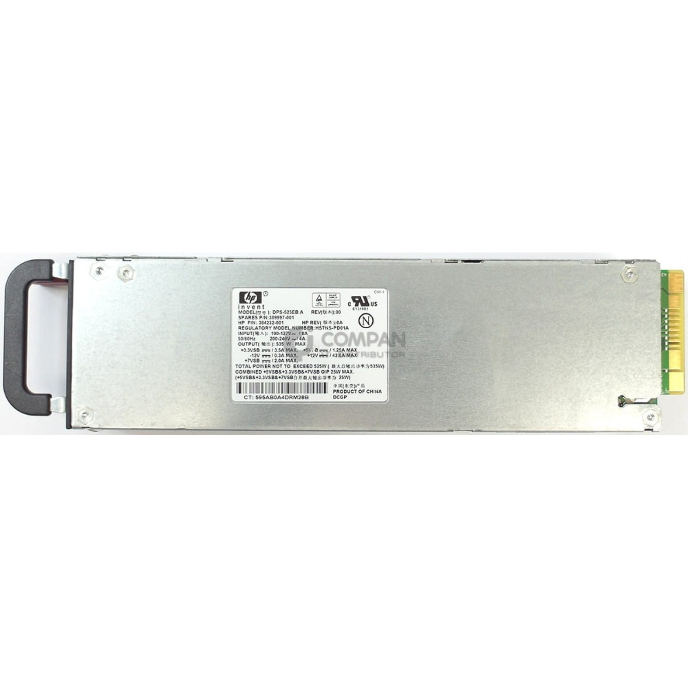 389997-001 HP 535W POWER SUPPLY FOR DL360 G4